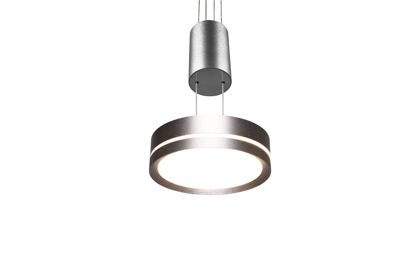 TRIO LED Pendellampe FRANKLIN 1-flg nickelfarbig