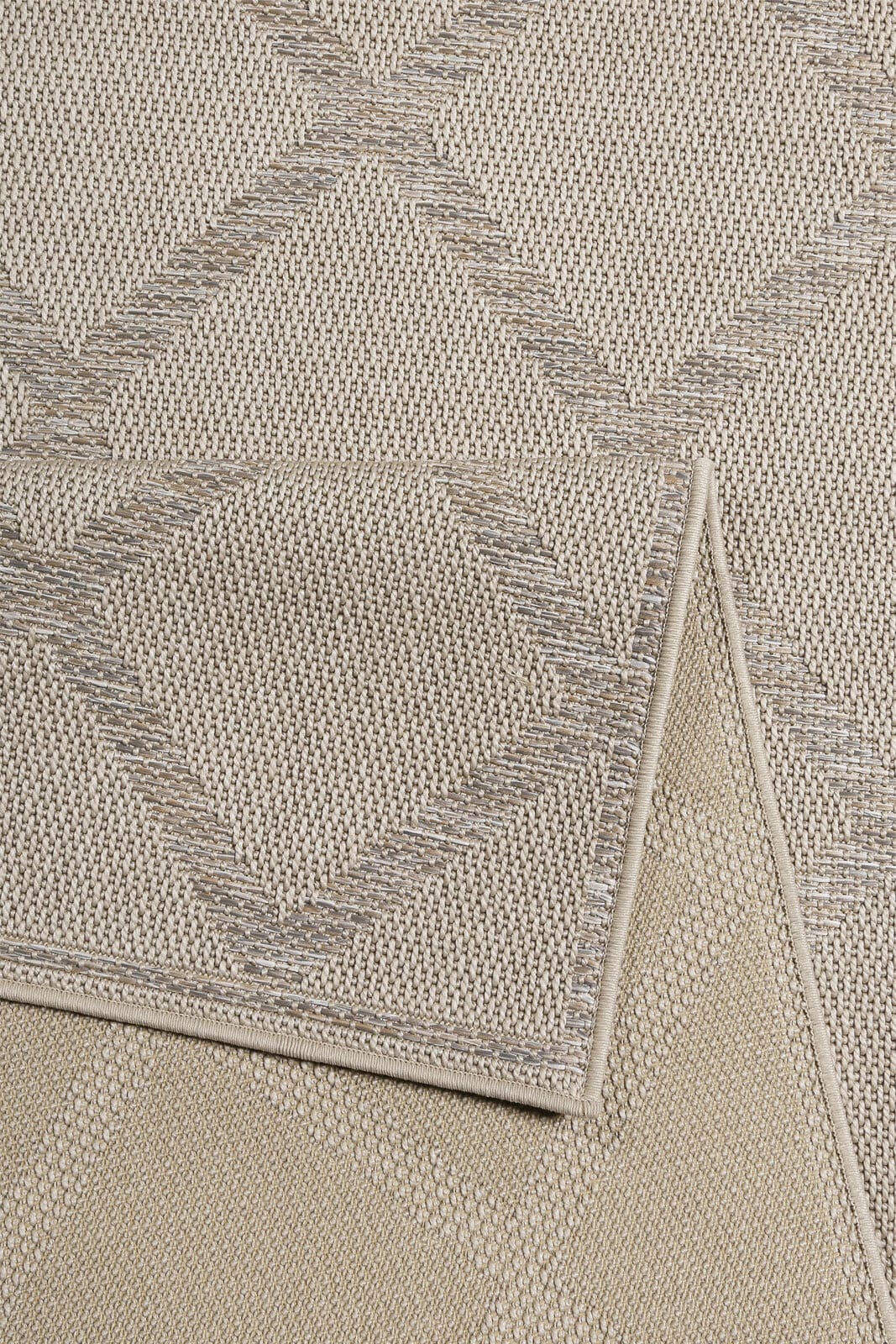 ESPRIT Outdoorteppich RHOMB 200 x 290 cm beige/grau