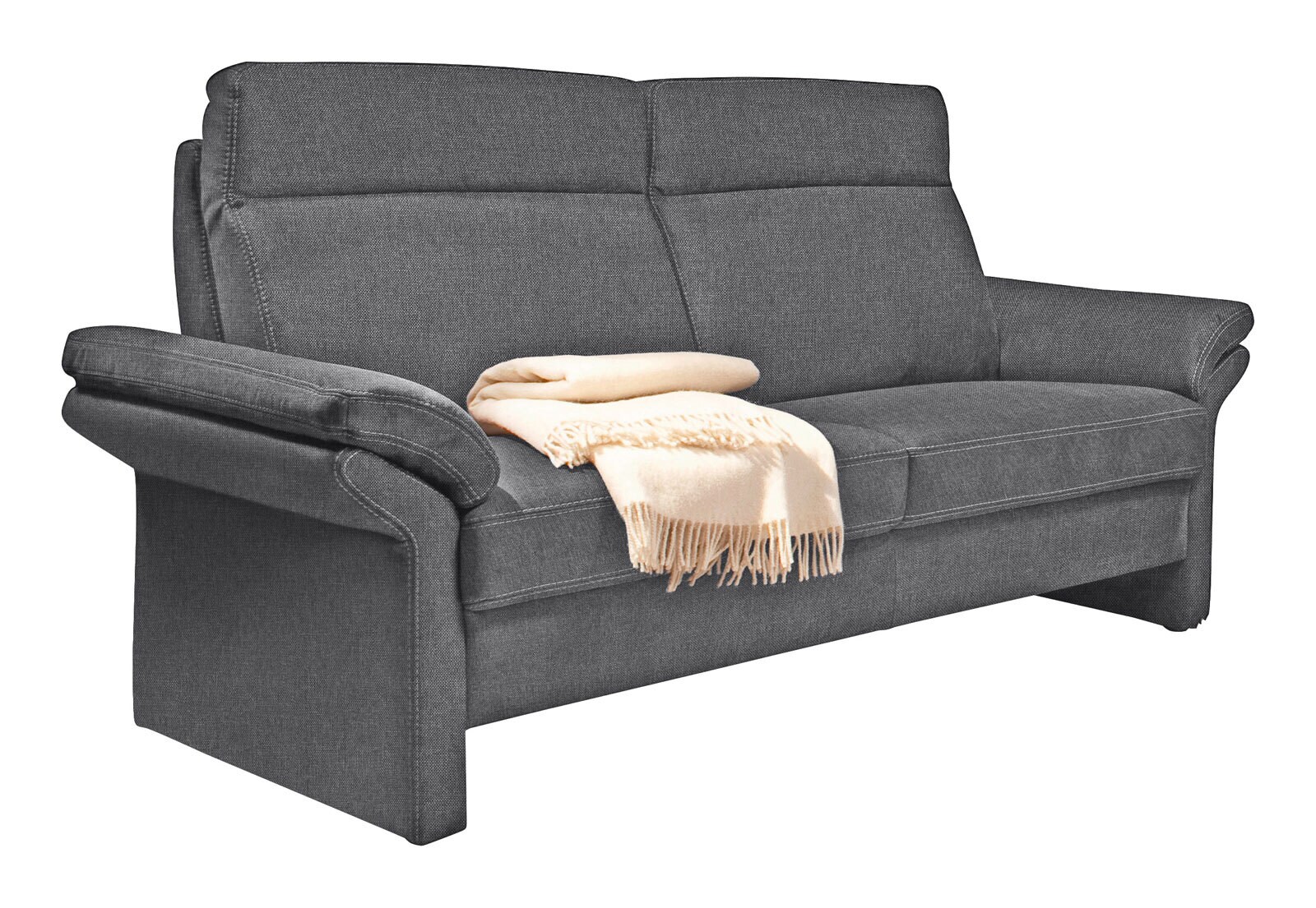 LASCONDO Sofa 2-Sitzer MAXIM I 158 cm Stoffbezug orlando darkgrey
