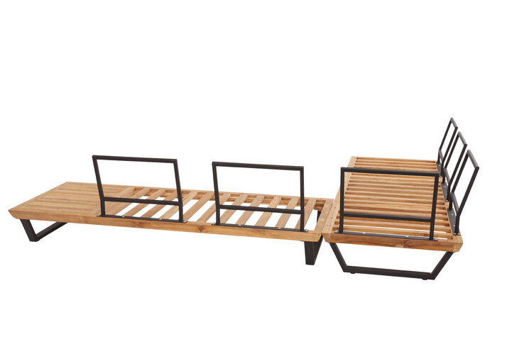 Garden FLAIR Loungeecke Garten OLIVIA 3-teilig Teak /beige