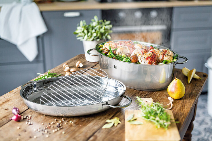 ZWILLING Bräter PLUS 8500 ml Edelstahl silber
