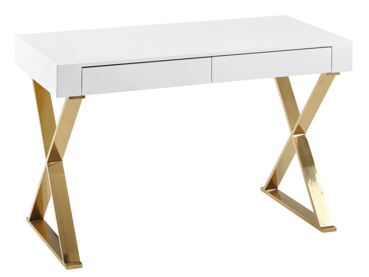 Schreibtisch 118 x 57 cm weiß