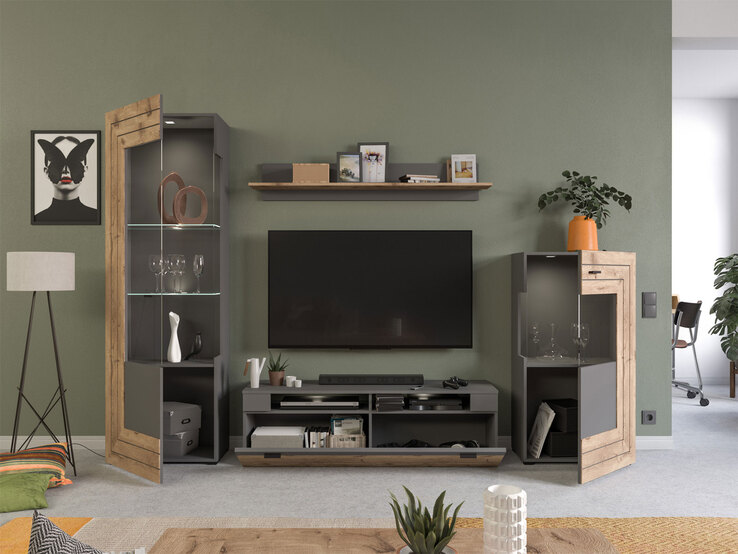Lowboard FRENO Oak/ grau