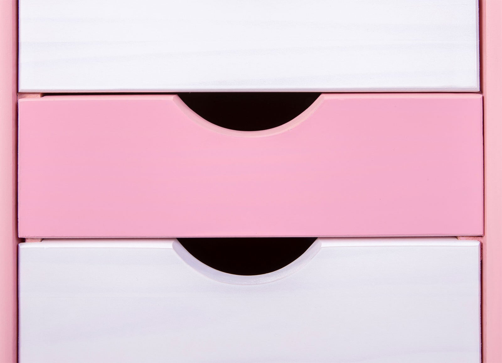 CASAVANTI Rollcontainer MAXIMILIAN 35x65,6x39 cm Rosa/Weiß