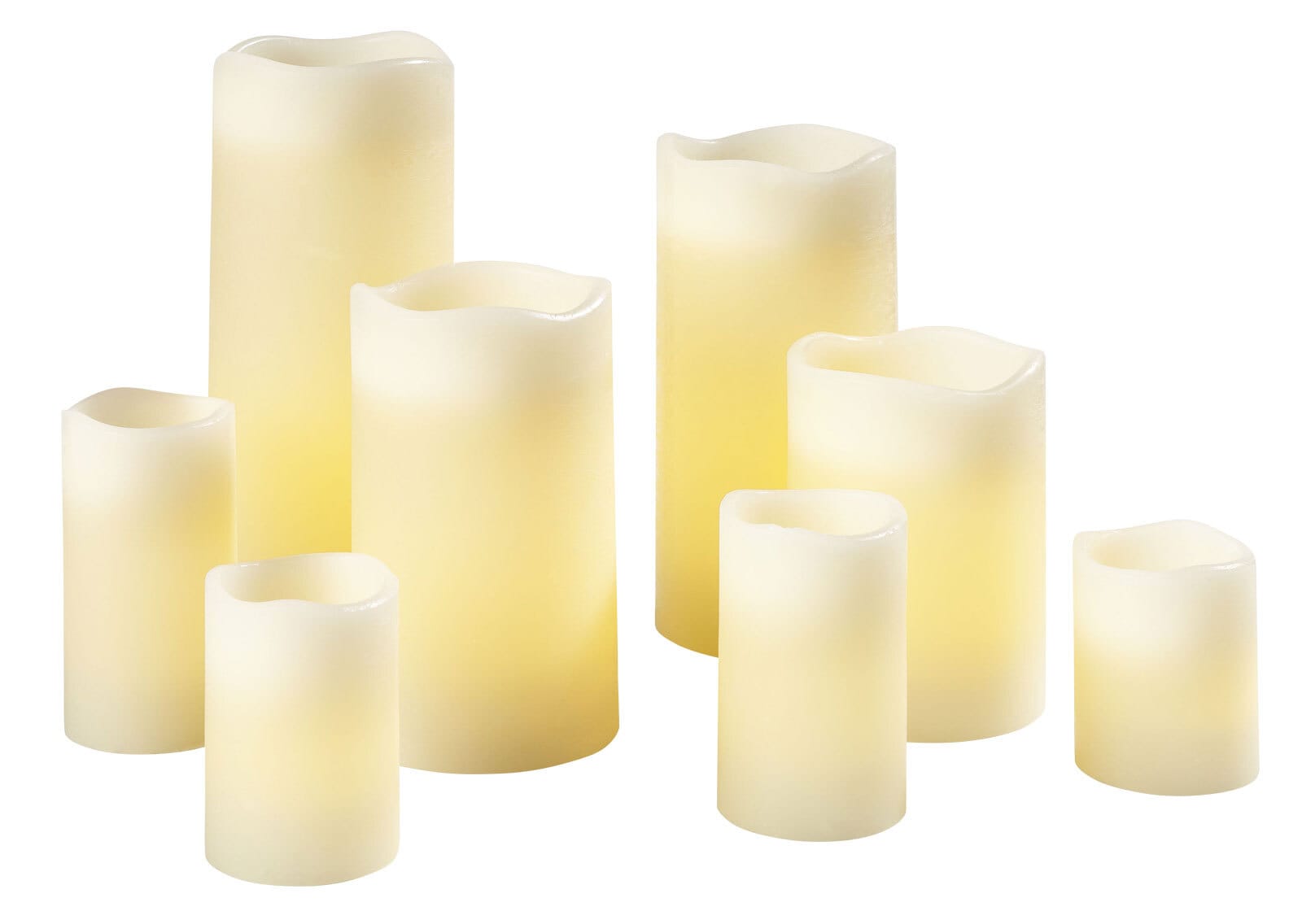 casaNOVA LED Kerzen 8-teilig weiß