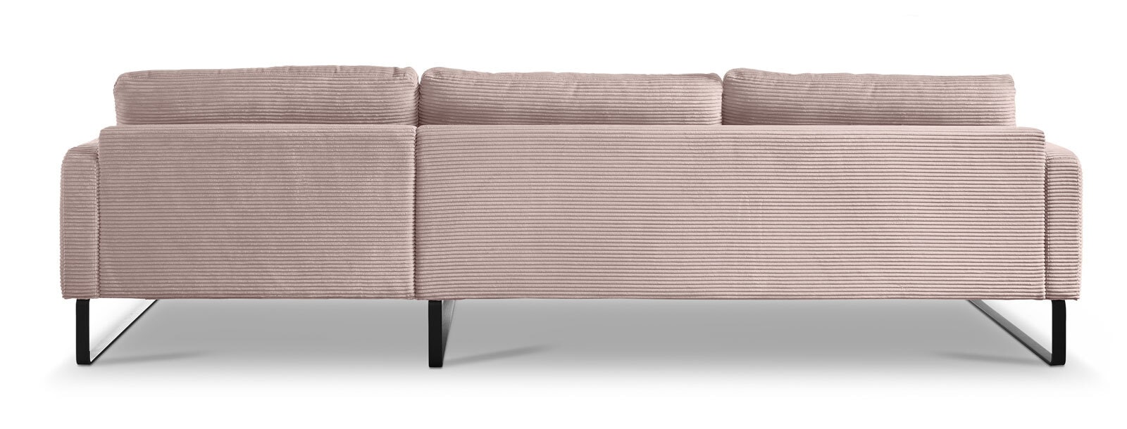 Ole Gunderson Ecksofa ROMA 298 x 154 cm Cord rosa