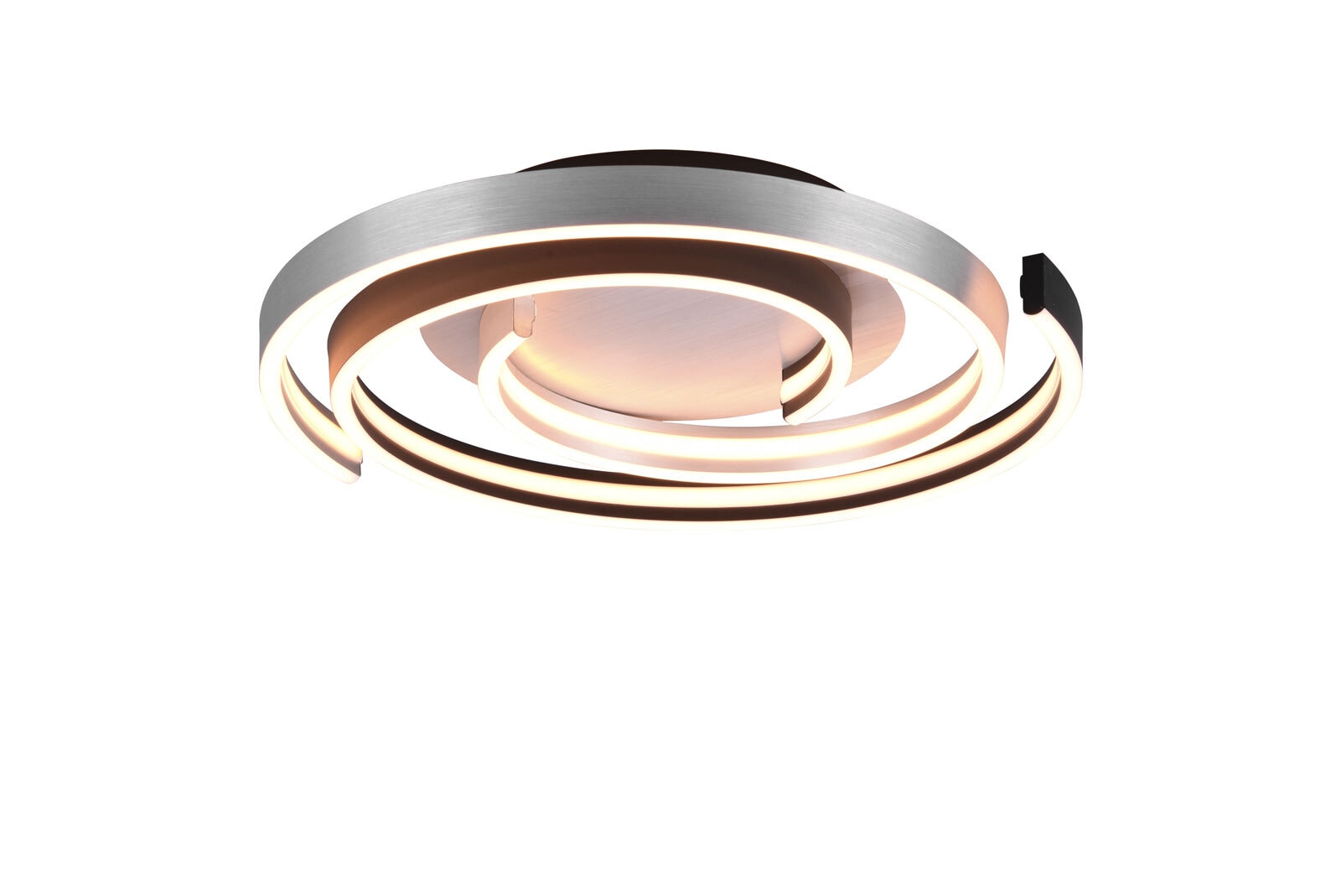 TRIO LED Deckenlampe CAYA 50 cm alufarbig