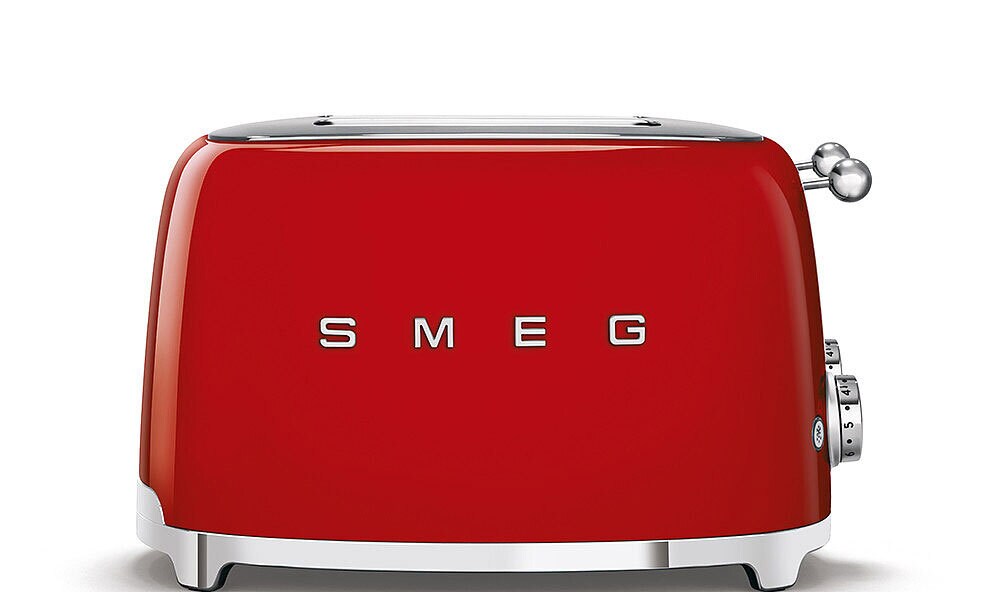 SMEG Toaster 4-Schlitz Retro rot