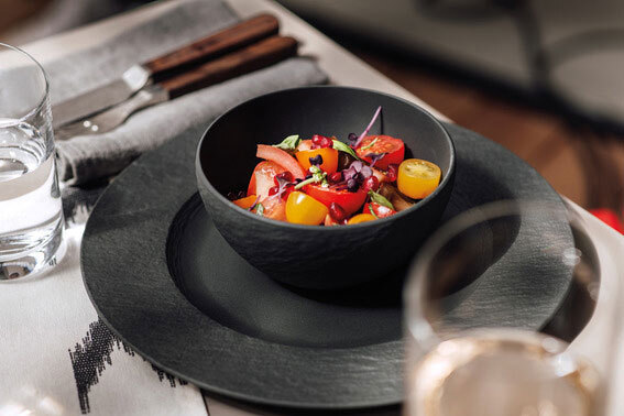 Villeroy & Boch Schale MANUFACTURE ROCK 650 ml Porzellan schwarzgrau