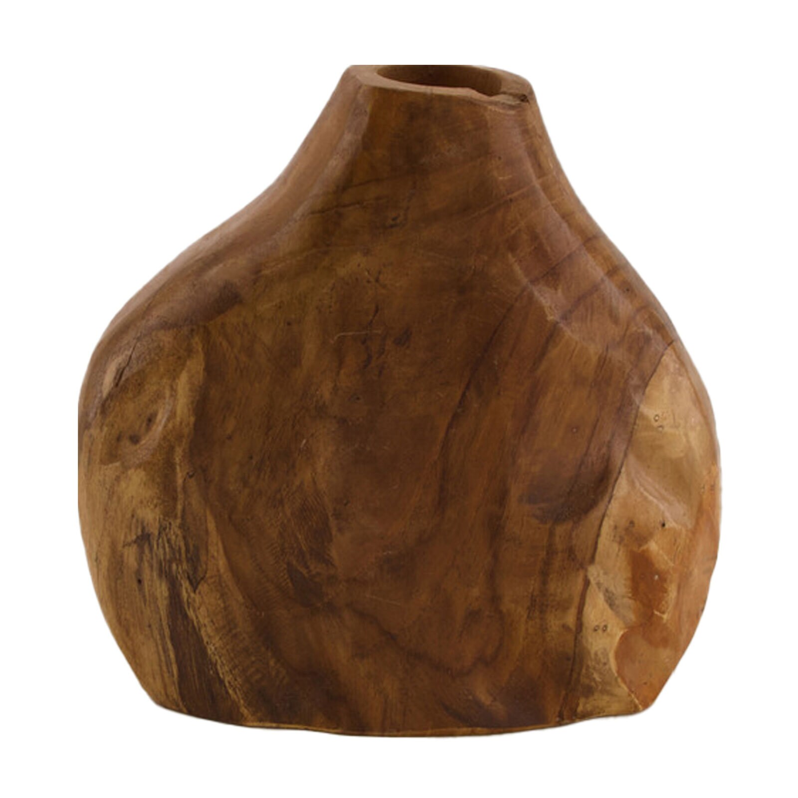 Vase OILED TEAK 19 cm