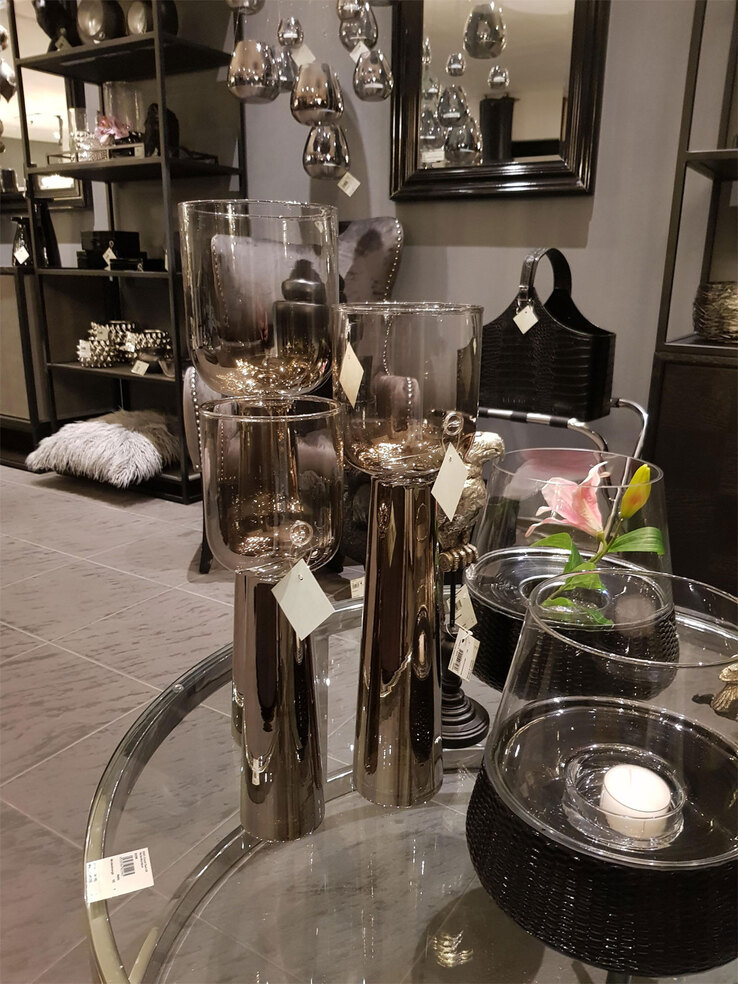 Vase TRUMPET 40 cm grau