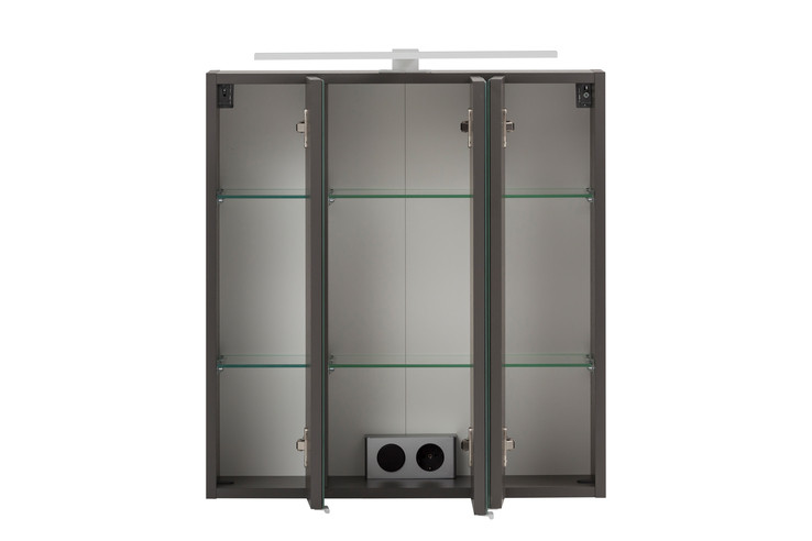 Bad-Spiegelschrank BRÜGGE grau 60cm