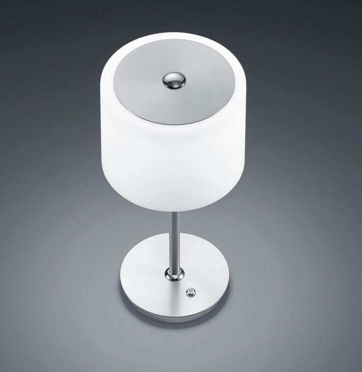 BANKAMP LED Tischlampe GRAZIA nickelfarbig