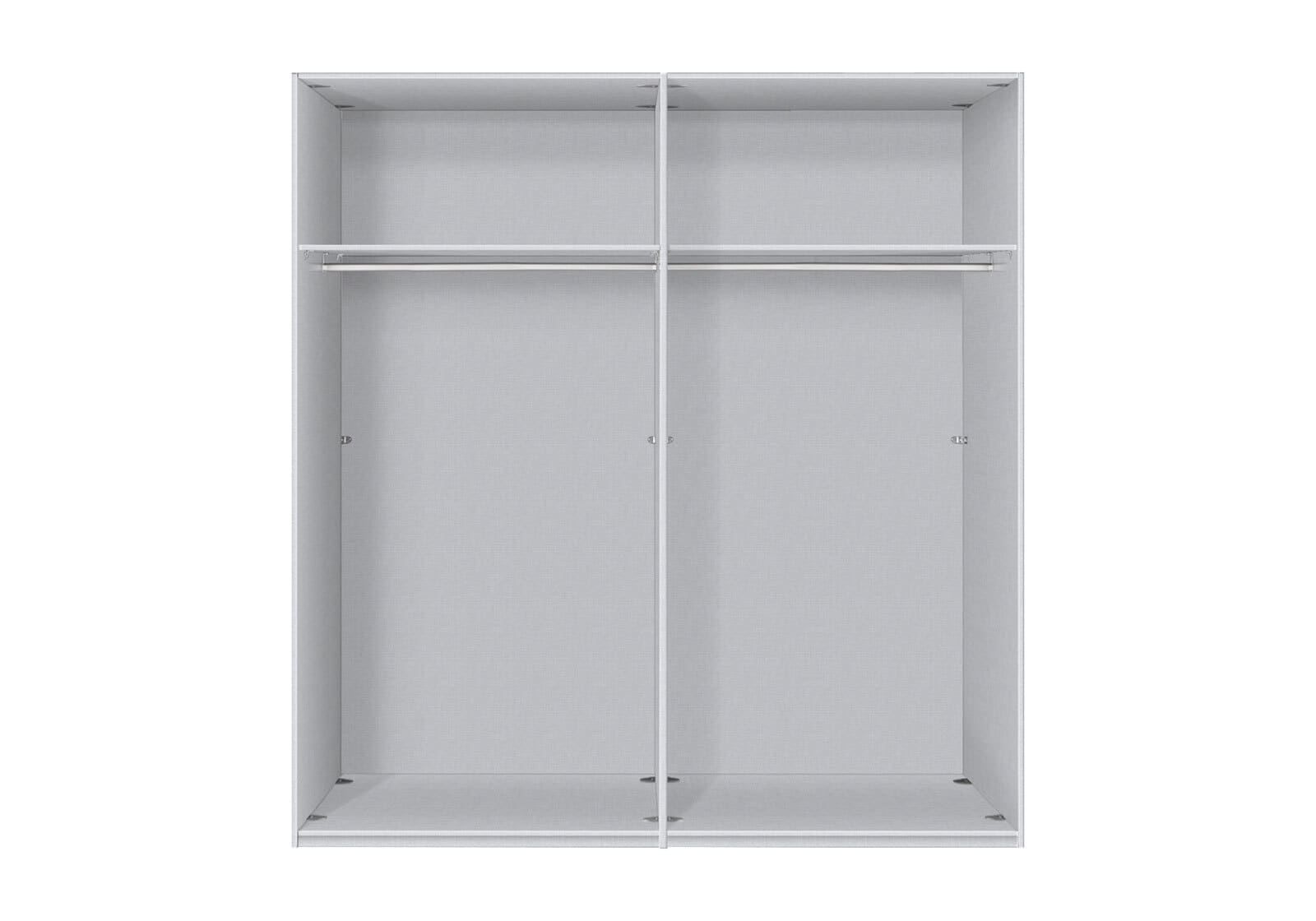Kleiderschrank NEW JERSEY AD-I 200 x 58 cm Polarweiß /Lack weiß