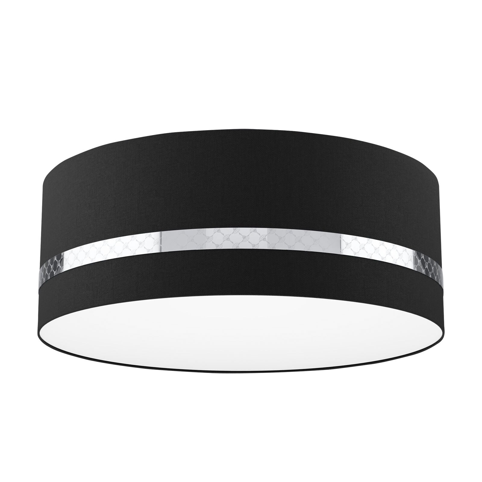 JOOP! Retrofit Deckenlampe ROUND-LIGHTS BLACK 53 cm schwarz /chromfarbig
