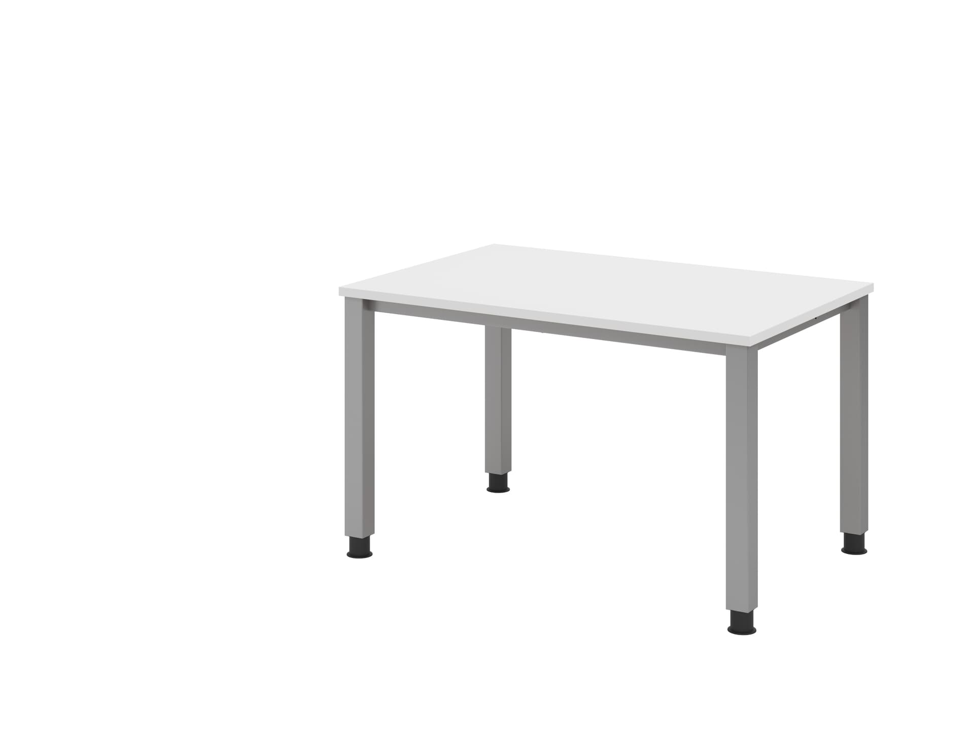 Schreibtisch 120 x 83,5 x 80 cm Weiß/ Silber