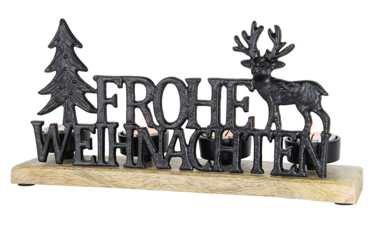 Weihnachten Teelichthalter Frohe Weihnachten
