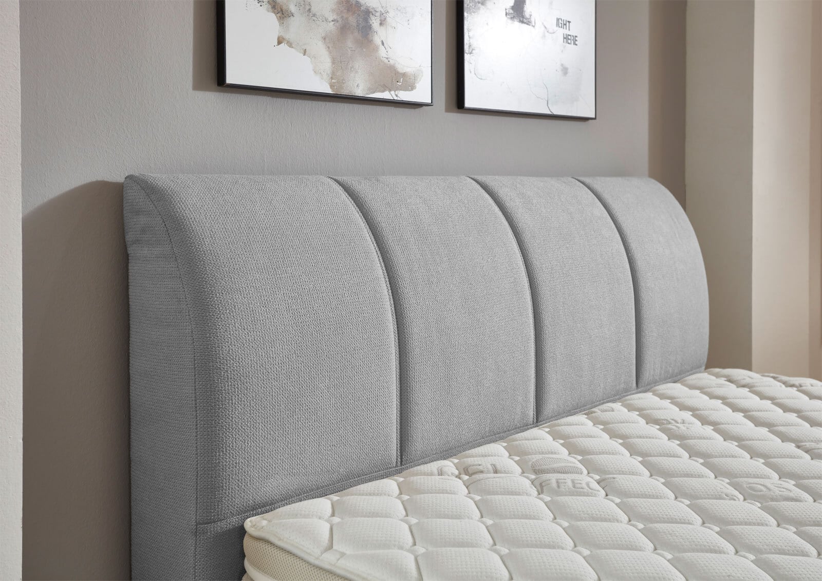 CASAVANTI Boxspringbett MILANO 120 x 200 cm grau