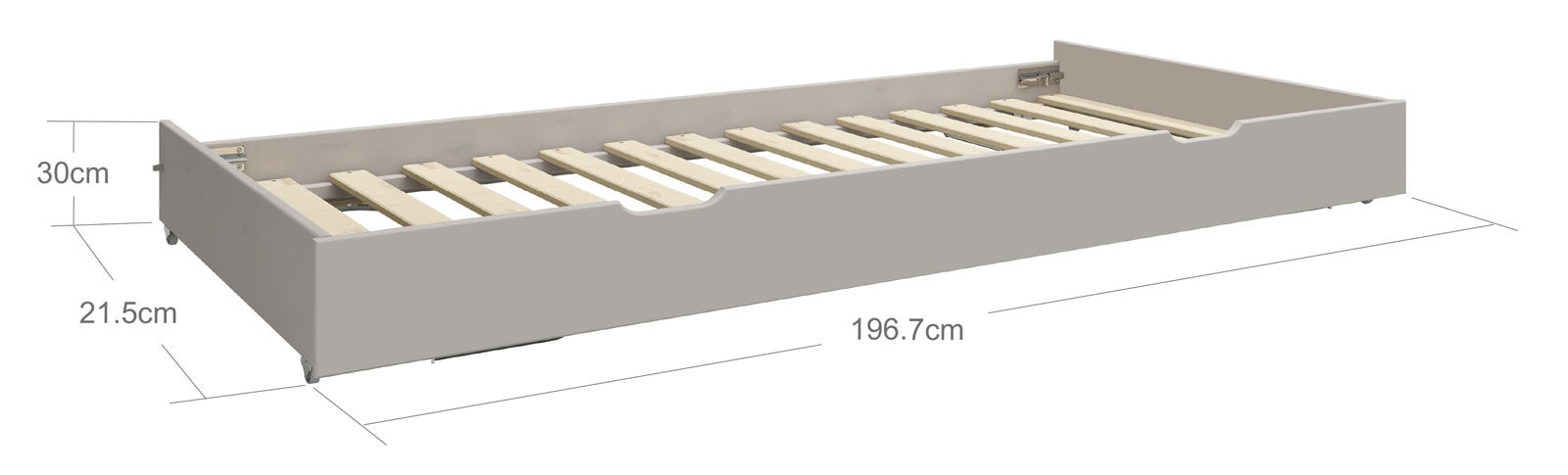 FLEXA Ausziehliege CLASSIC grau