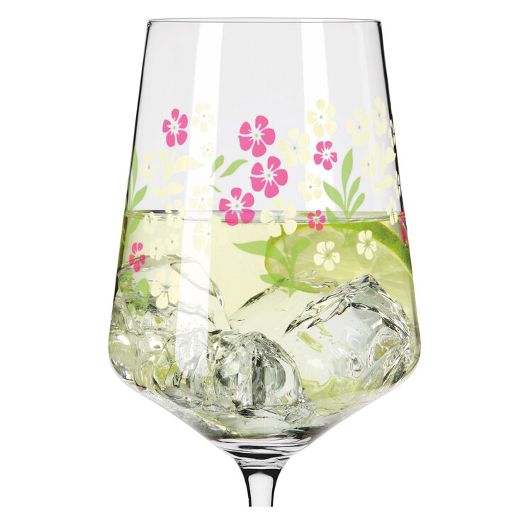 RITZENHOFF Aperitifglas SOMMERTAU HUGO 4er Set Blumen Kristallglas