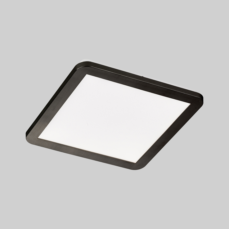 SCHÖNER WOHNEN-Kollektion LED Badlampe Decke FLAT 30 x 30 cm schwarz