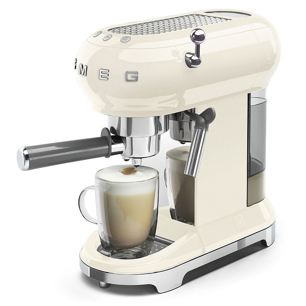 SMEG Espresso-Kaffeemaschine Retro Creme