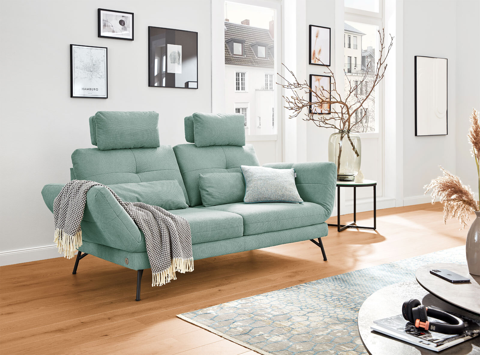 MONDO Sofa 3-Sitzer ASSEA 192 cm Free sage