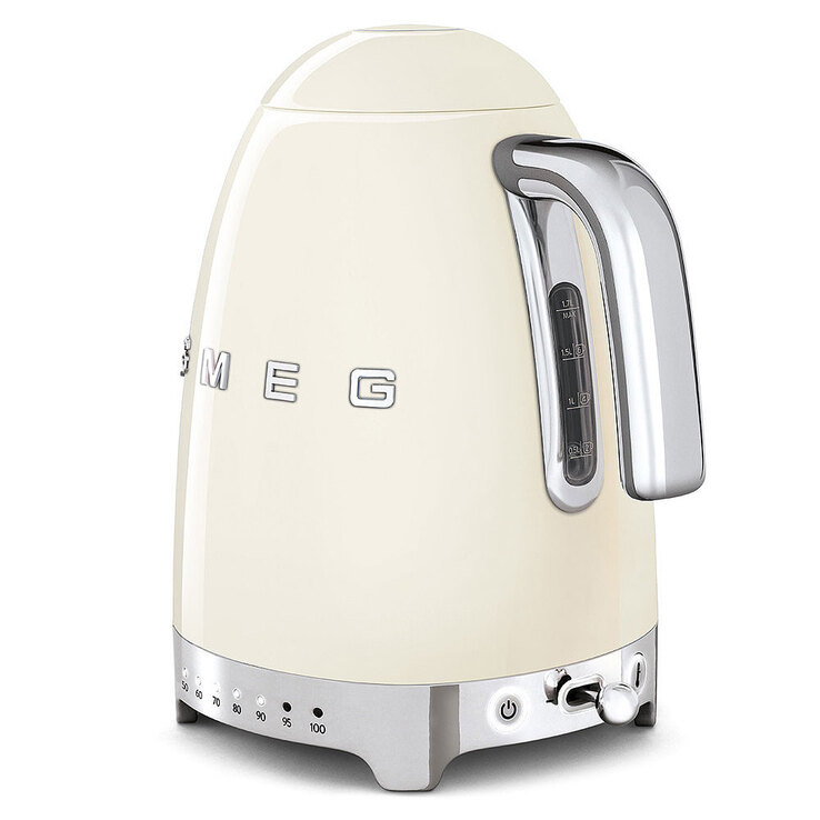SMEG Wasserkocher 1700 ml variable Temperatursteuerung Creme