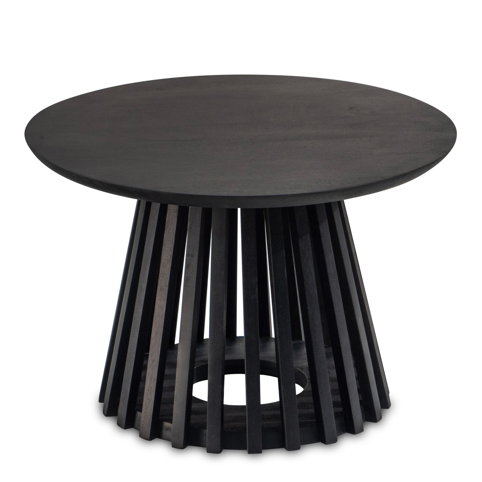 CASAVANTI Couchtisch 60x41 cm Massivholz Mango schwarz