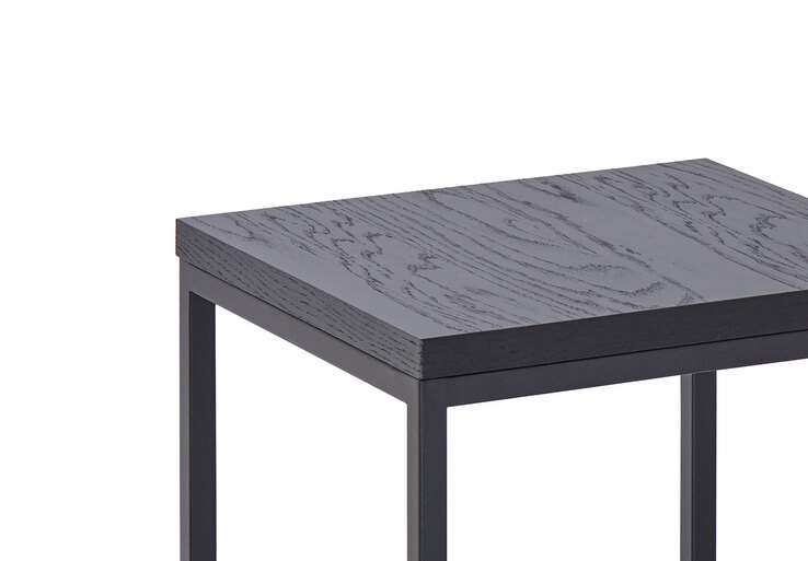 Beistelltisch 40 x 40 cm Eiche grau