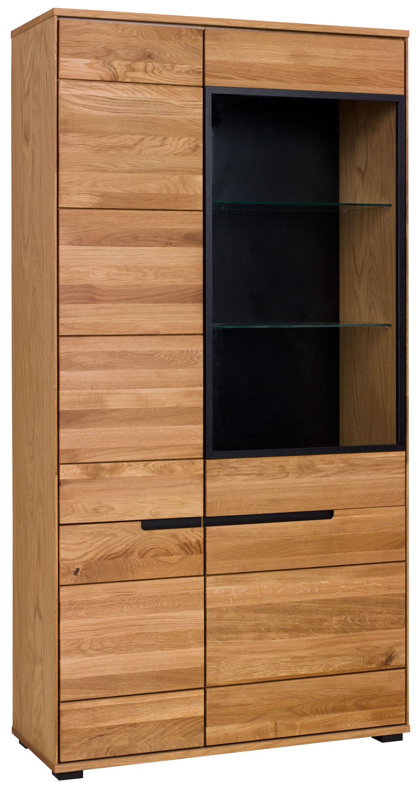 Vitrine LOLA 102 x 197 cm Eiche teilmassiv