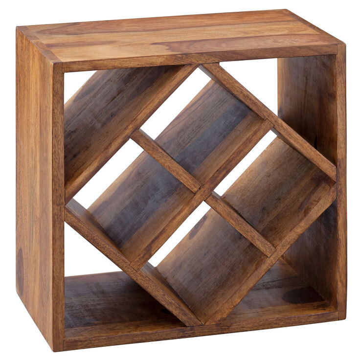 CASAVANTI Weinregal 40 x 40 cm Sheesham massiv