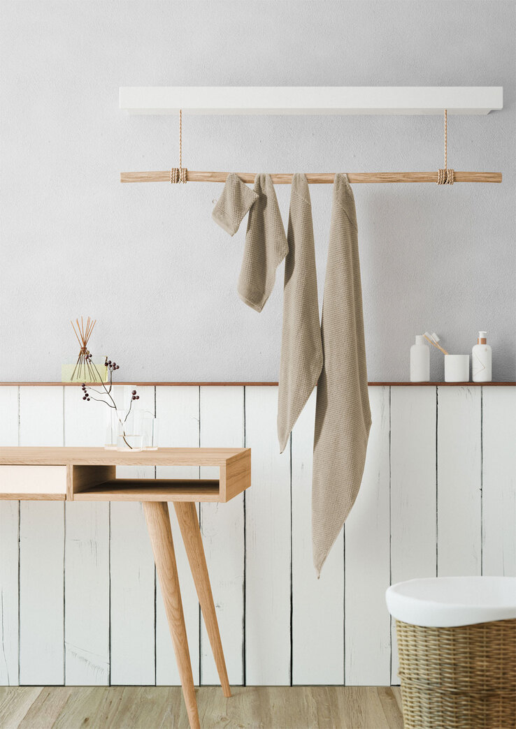 INSPIRATION HOME Duschtuch ZOEY 70 x 140 cm stein