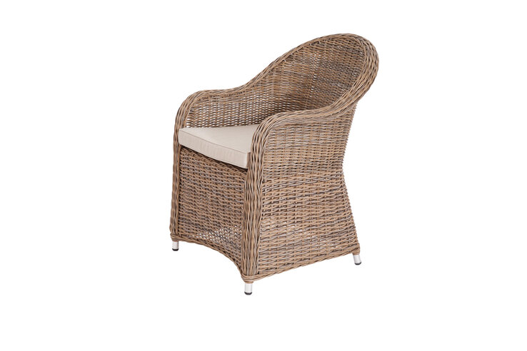 Garden FLAIR Loungesessel Outdoor TINA 2er Set naturfarbig