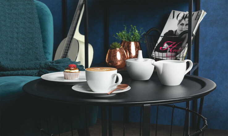 Seltmann Weiden Milchkaffee-Tasse BEAT 6er Set weiß