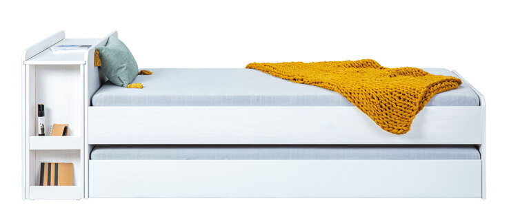 Stauraum-/Funktionsbett CHRIS 90 x 200 cm weiß