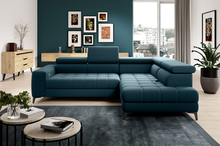 PHILL HILL Ecksofa PHILL HILL BAGGIO 280 x 196 cm deep ocean