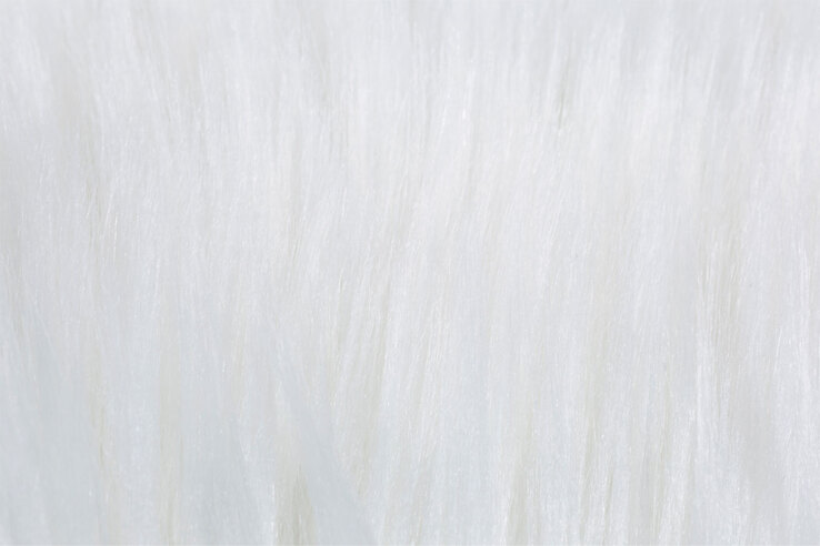 Fellteppich OVIUM 55 x 80 cm weiß