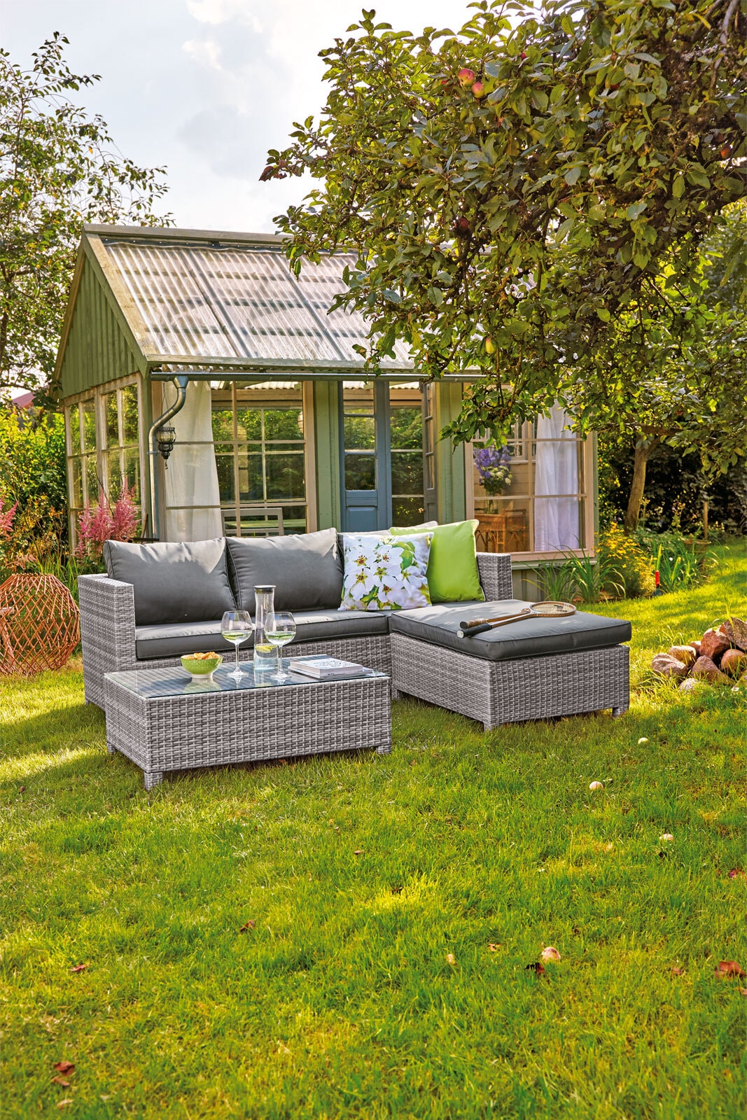 Garden FLAIR Living Gartenlounge LINA 3-teilig