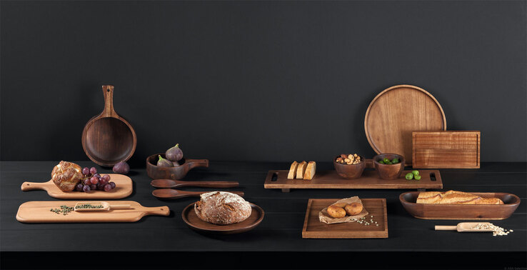 ASA Holzboard WOOD 13 x 3 x 60 cm Holz braun