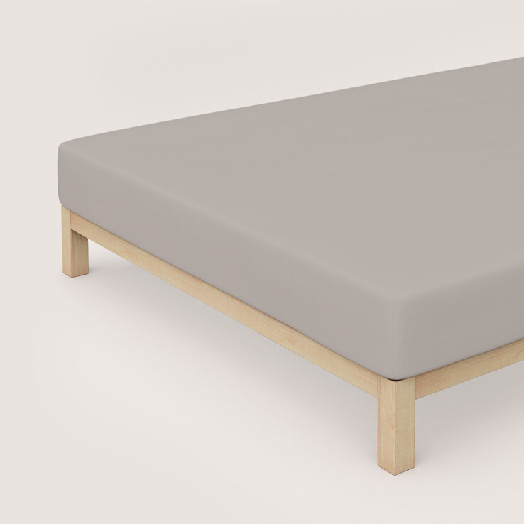schlafgut Jersey-Spannbettlaken PURE 180-200 x 200-220 cm sand