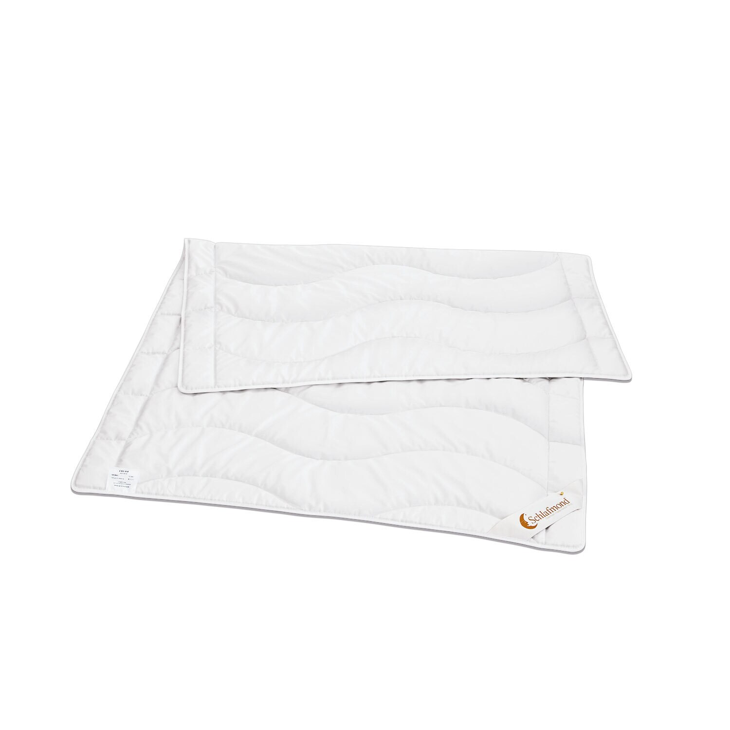 Schlafmond Tussah-Wildseiden-Leichtdecke DREAM 155 x 220 cm 570 g weiß