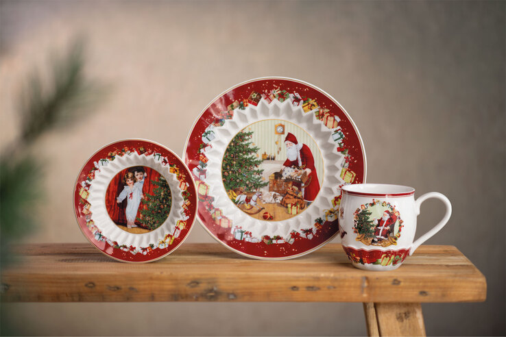 Villeroy & Boch Weihnachtsdeko Schale TOY´s FANTASY Kinder spitzen durch Tür