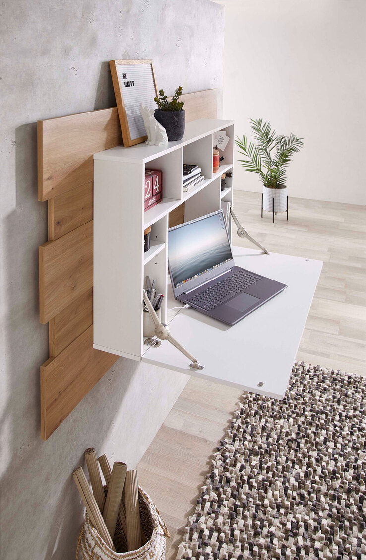 Wandsekretär INNO4HOME4 150 x 93 cm Artisan Eiche/ weiß