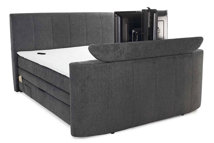 Boxspringbett BEL AIR 180 x 200 cm dunkelgrau