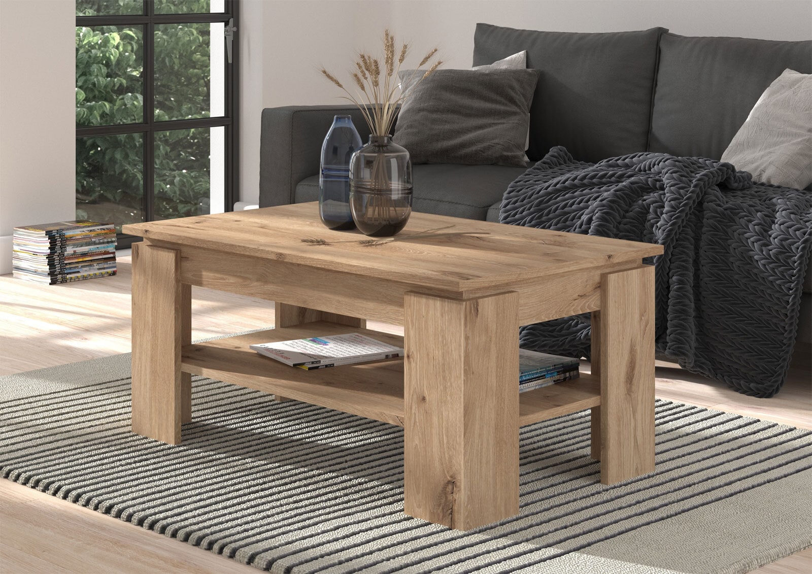 Couchtisch FRENO 100 x 60 cm braun