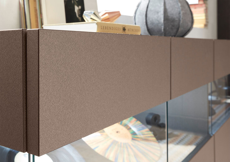 Vitrine SIENA 93 cm NB braun /Ethnomuster