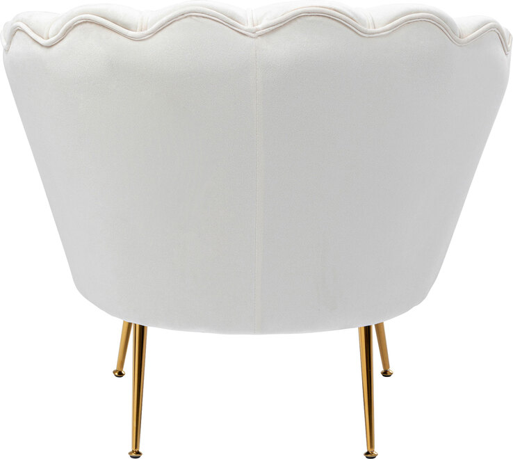 KARE DESIGN Cocktailsessel WATER LILY cremeweiß
