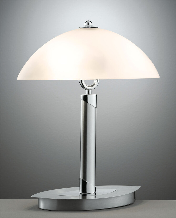casaNOVA Retrofit Tischlampe OXFORD IV nickelfarbig