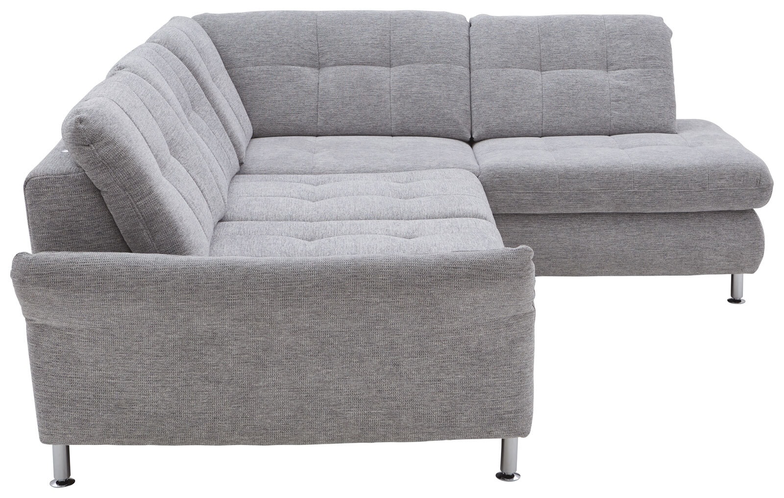 Ecksofa SEVRAN mit Schlaffunktion 242 x 210 cm alu